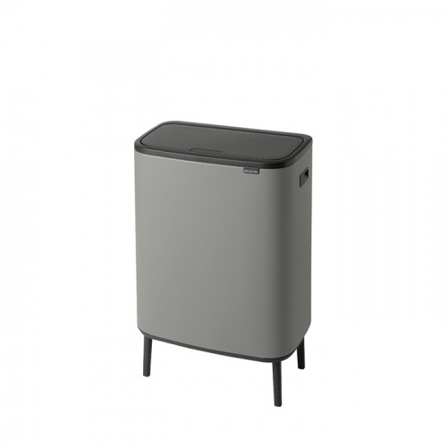 Бак Brabantia Touch Bin Bo Hi мусорный, минерально-серый, 2х30 л на VALLES.TOP