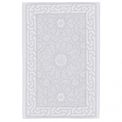 Полотенце Leitner Leinen Arabesque льняное, белое на VALLES.TOP