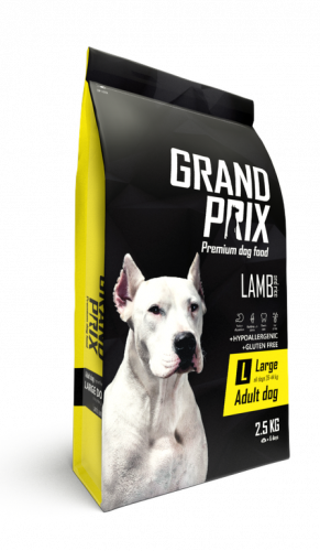 Корм Grand Prix Large Adult Lamb для собак крупных пород, 2,5 кг на VALLES.TOP