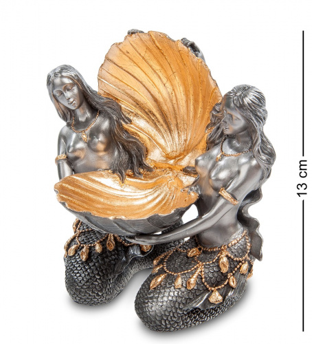 Ваза Veronese Ракушка с русалками WS-40 на VALLES.TOP