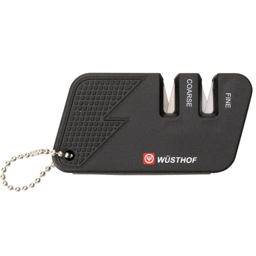 Точилка Wüsthof Knife sharpeners двухуровневая, карманная, цвет черный на VALLES.TOP