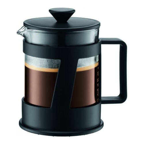 Кофейник френч-пресс BODUM Crema, 0.5л, цвет черный на VALLES.TOP