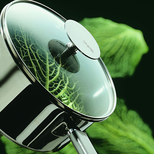 Крышка CRISTEL Platine стеклянная, диаметр 24 см на VALLES.TOP