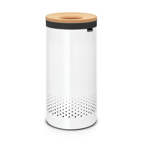 Бак Brabantia для белья с пробковой крышкой, белый, 35 л на VALLES.TOP