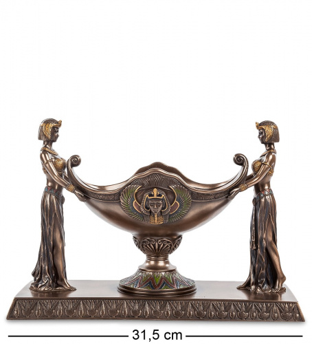 Ваза Veronese Египтянки WS-669 в стиле Ар-деко на VALLES.TOP