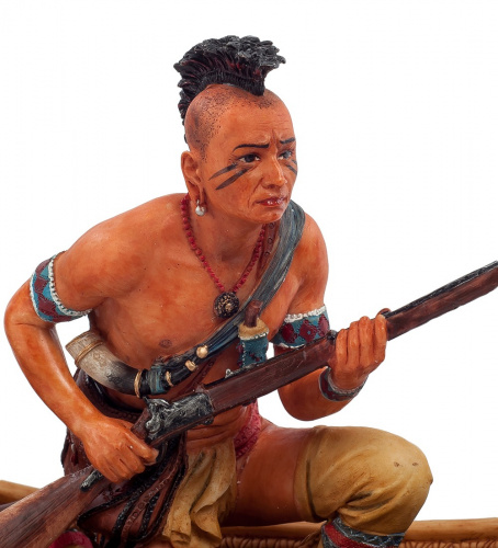 Статуэтка Veronese Индеец на каноэ WS-725 на VALLES.TOP