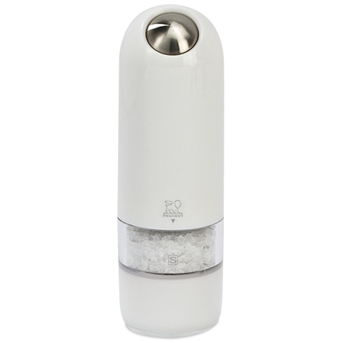 Мельница Peugeot Alaska для соли электрическая, белая, 17 см на VALLES.TOP