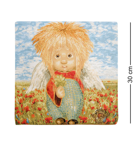 Наволочка Artangels Ангел удачи, гобеленовая, 30х30 см на VALLES.TOP