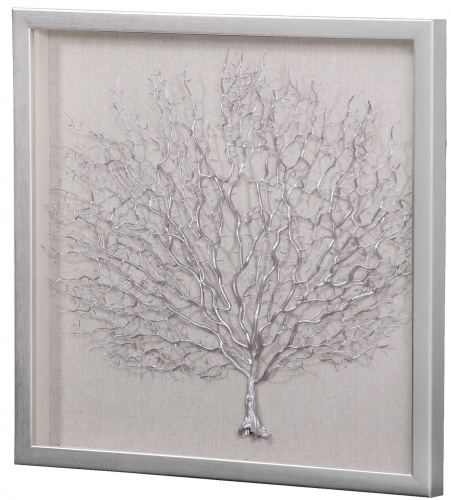 Панно Mart Gallery Кораллы 1 серебряное на VALLES.TOP