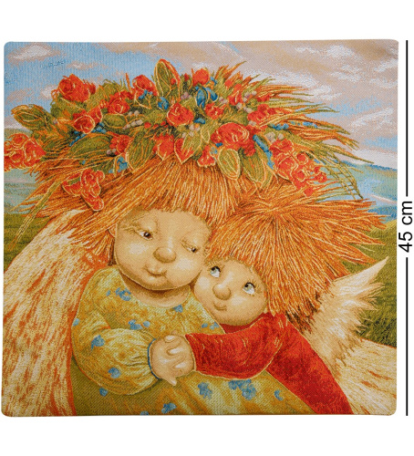 Наволочка Artangels Мамино сердце, гобеленовая, 45х45 см на VALLES.TOP