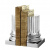Набор Eichholtz Pillar держателей для книг серебряных, 2 шт. на VALLES.TOP