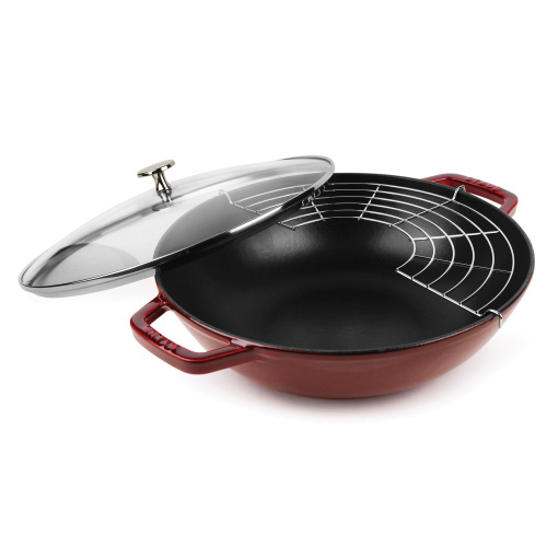 Вок STAUB с крышкой, диаметр 30 см на VALLES.TOP