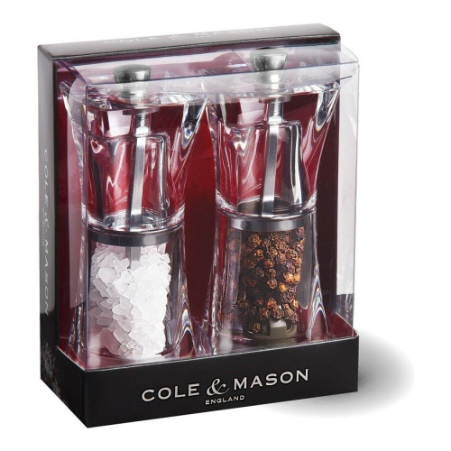 Набор Cole & Mason Crystal мельниц для перца и соли 125 мм на VALLES.TOP