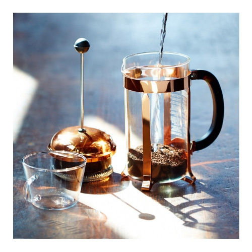 Кофейник френч-пресс Bodum Chambord медный 1 л на VALLES.TOP