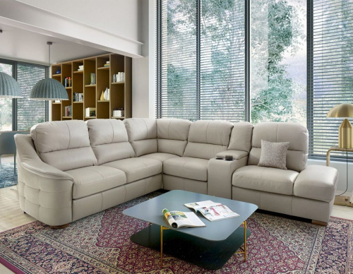 Диван Gala Collezione Nevia угловой в коже на VALLES.TOP