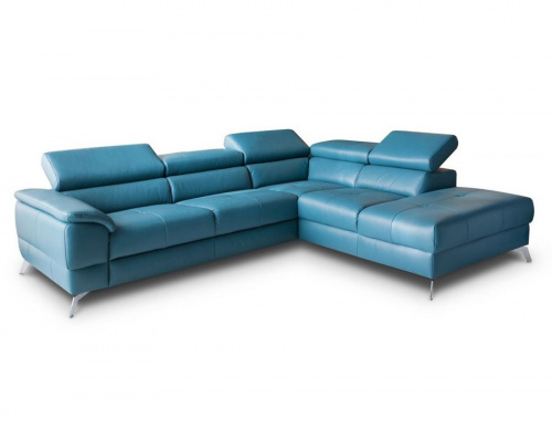 Диван Gala Collezione Catania угловой, кожаный на VALLES.TOP