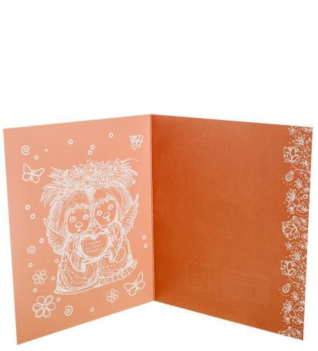 ANG-132 Открытка "Ангел удачи" 15х17 на VALLES.TOP