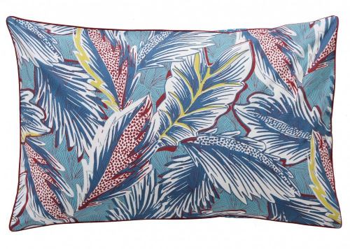 Белье Blanc des Vosges Djakarta постельное, бирюзовое, евро на VALLES.TOP