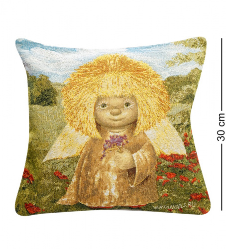 Подушка Artangels Ангел процветания, гобеленовая, 30х30 см на VALLES.TOP