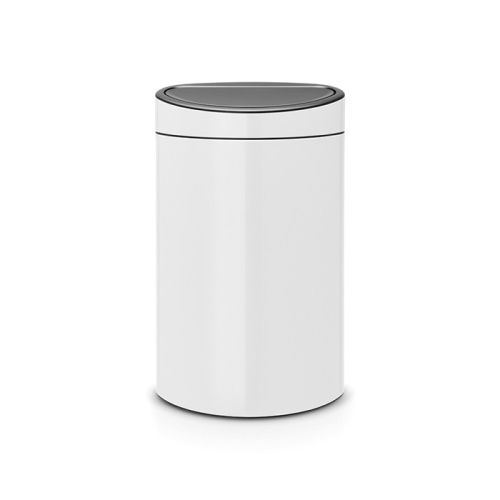 Бак Brabantia Touch Bin New мусорный, белый, 40 л на VALLES.TOP