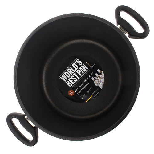 Кастрюля AMT Gastroguss Frying Pans с двумя ручками, для индукционных плит, 6,5 л на VALLES.TOP