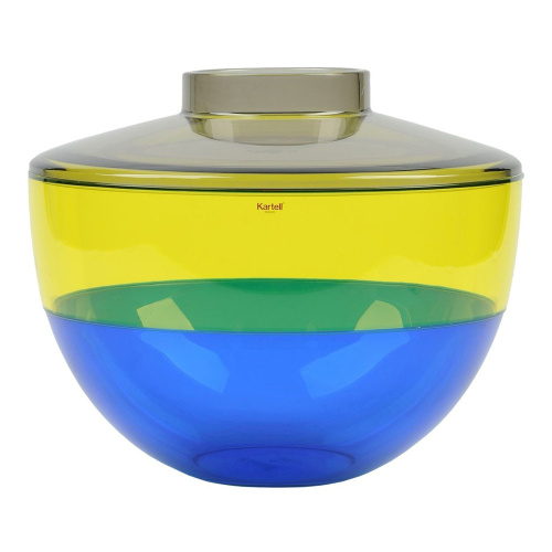 Ваза Kartell Shibuya желтая/голубая на VALLES.TOP