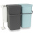 	 Ведро Brabantia Sort & Go мусорное, встраиваемое, 2 шт., мятное и серое, 2х16 л на VALLES.TOP