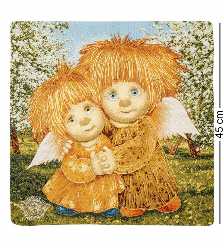 Наволочка Artangels Ангелы единения, гобеленовая, 45х45 см на VALLES.TOP