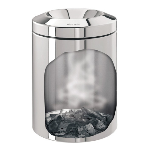 	 Корзина Brabantia для бумаг, с защитой от возгорания, стальная матовая, 15 л на VALLES.TOP