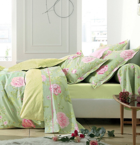 Белье Blanc des Vosges Concerto Amande постельное, евро на VALLES.TOP