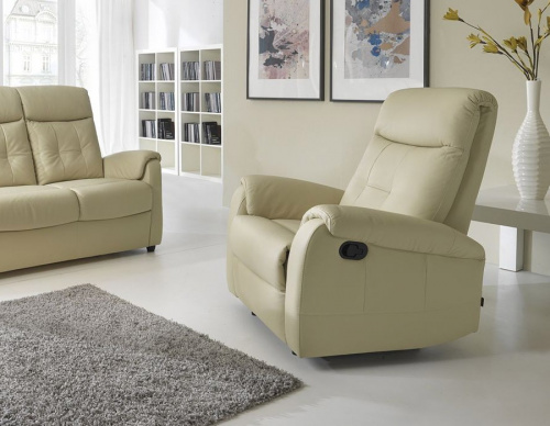 Кресло-релакс Gala Collezione Choco в натуральной коже на VALLES.TOP