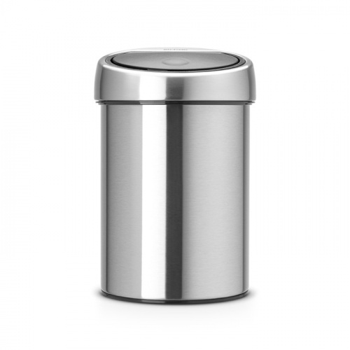 Бак Brabantia Touch Bin New мусорный, стальной матовый, FPP, 3 л на VALLES.TOP