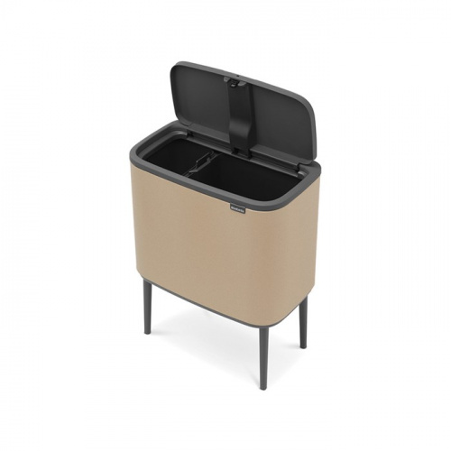 Бак Brabantia Touch Bin Bo мусорный, минерально-золотой, 11+23 л на VALLES.TOP