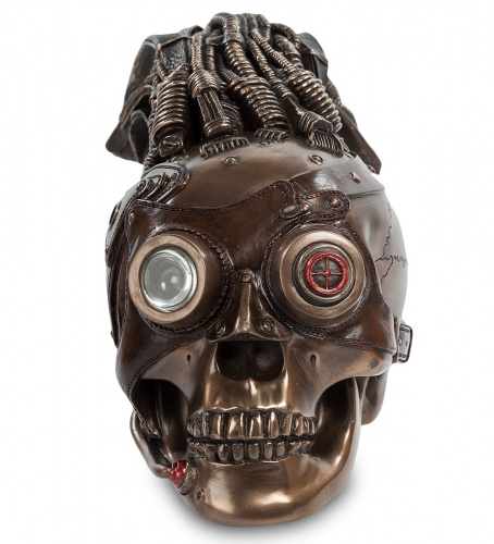 Статуэтка Veronese Череп WS-187 в стиле стимпанк на VALLES.TOP