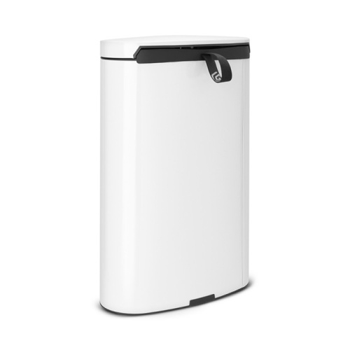 Бак Brabantia FlatBack+ мусорный, белый, 40 л на VALLES.TOP