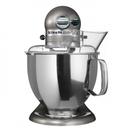 Миксер KitchenAid Artisan с откидным блоком, настольный, серебряный медальон на VALLES.TOP