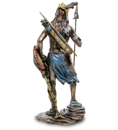 Статуэтка Veronese Индеец с копьем и щитом WS-620 на VALLES.TOP