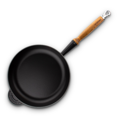 Сковорода Le Creuset чугунная, эмалированная, черная, 28 см на VALLES.TOP