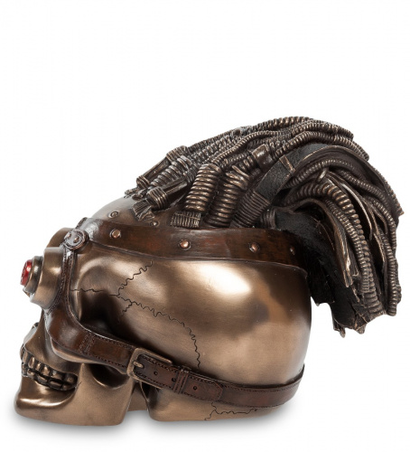 Статуэтка Veronese Череп WS-187 в стиле стимпанк на VALLES.TOP