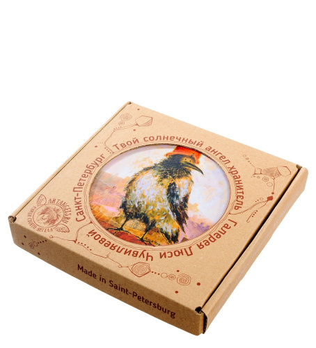 ANG-364 Магнит "Важная птица" 10х10 на VALLES.TOP