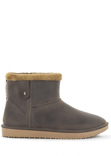 Угги Blackfox Ankle Boot Cheyenne короткие, резиновые, коричневые на VALLES.TOP