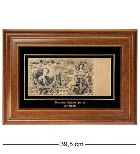 HB-007 Панно Gold Leaf "Банкнота 500 рублей Царской России" на VALLES.TOP