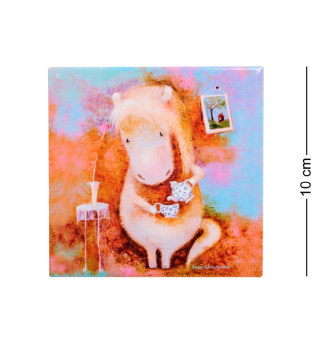 ANG- 38 Магнит "Утренний чай" 10х10 на VALLES.TOP