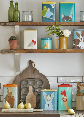 Контейнер Burgon & Ball Chicken Tin Creaturewares для сухого корма на VALLES.TOP