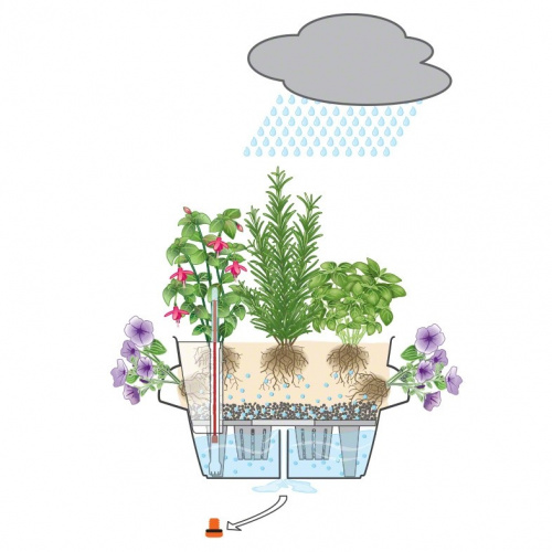 Кашпо Lechuza Cascadino Color на VALLES.TOP