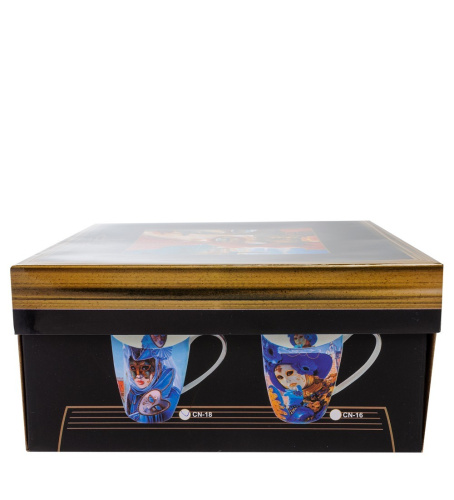 CN-18 Кружка "Венецианские маски" 400 мл (Carmani) на VALLES.TOP