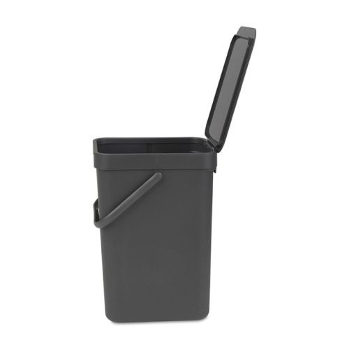 Ведро Brabantia Sort & Go мусорное, встраиваемое, серое, 12 л на VALLES.TOP