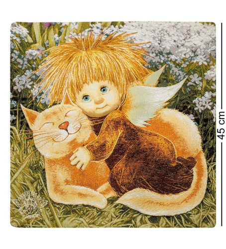 Наволочка Artangels Ангел тепла и уюта, гобеленовая, 45х45 см на VALLES.TOP