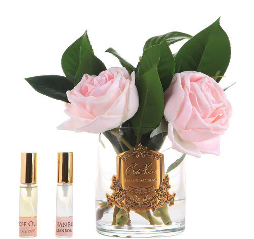 Букет Cote Noire Розы и камелии ароматический, прозрачное стекло на VALLES.TOP