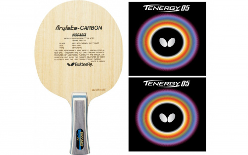Ракетка Butterfly Viscaria FL + Tenergy 05 для настольного тенниса на VALLES.TOP